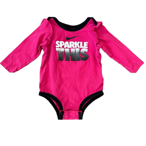 10/20$ NIKE Pink and Black Bodysuit/Onesie Size 12 months